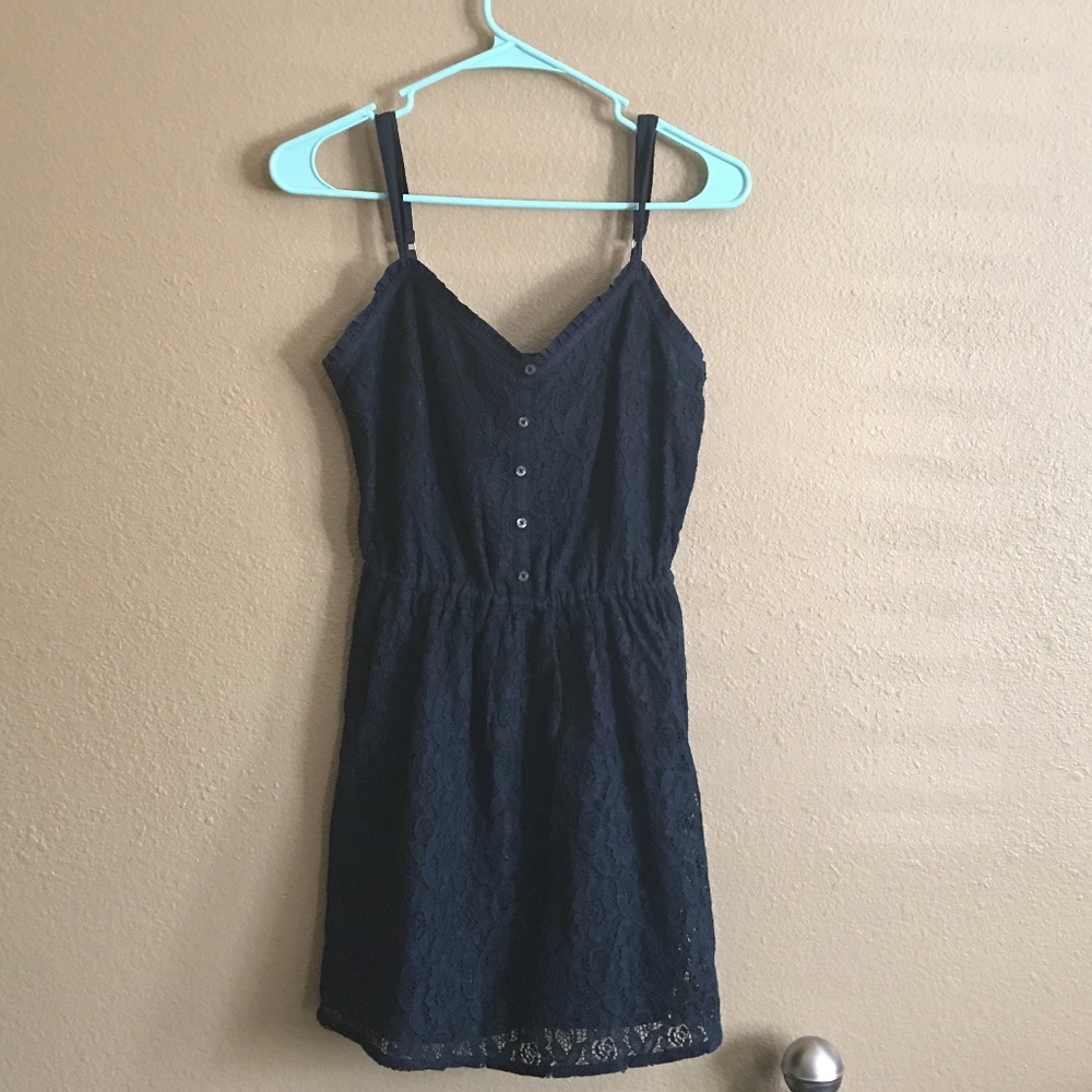 Hollister Navy Floral Dress